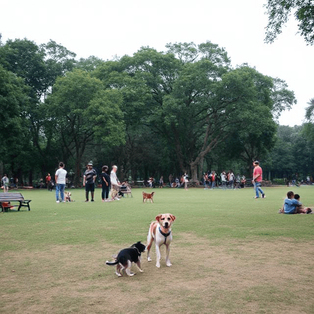 Dog park image